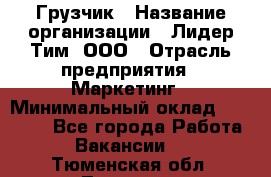 Грузчик › Название организации ­ Лидер Тим, ООО › Отрасль предприятия ­ Маркетинг › Минимальный оклад ­ 25 700 - Все города Работа » Вакансии   . Тюменская обл.,Тюмень г.